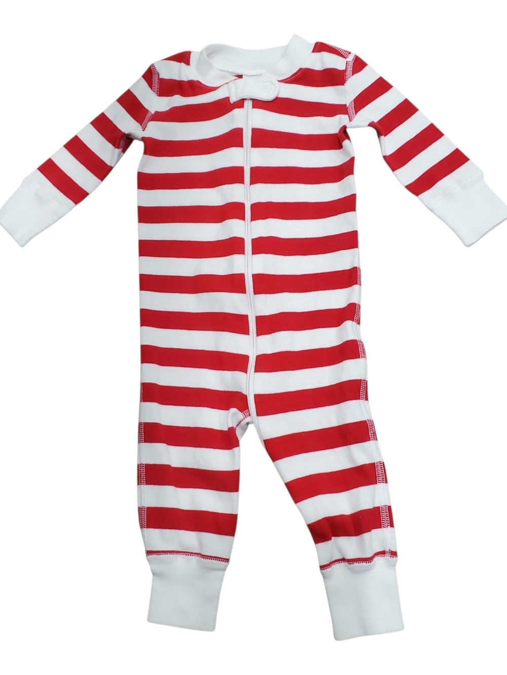 Hanna Andersson Night Night Sleeper Hanna White|Hanna Red Striped Baby 3-6 Month